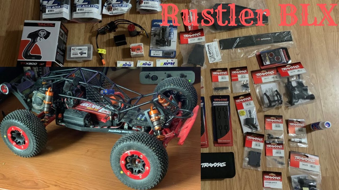 TRAXXAS RUSTLER BLX 3S. Building a Rustler with upgraded parts from the ground up.