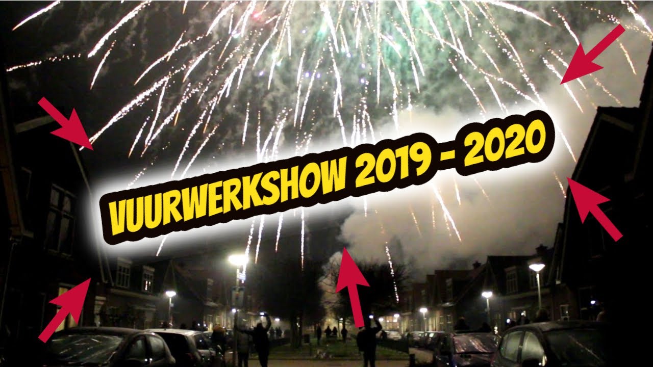 VUURWERK SHOW 2019 - 2020 Enschede [ 4K 60p. ]
