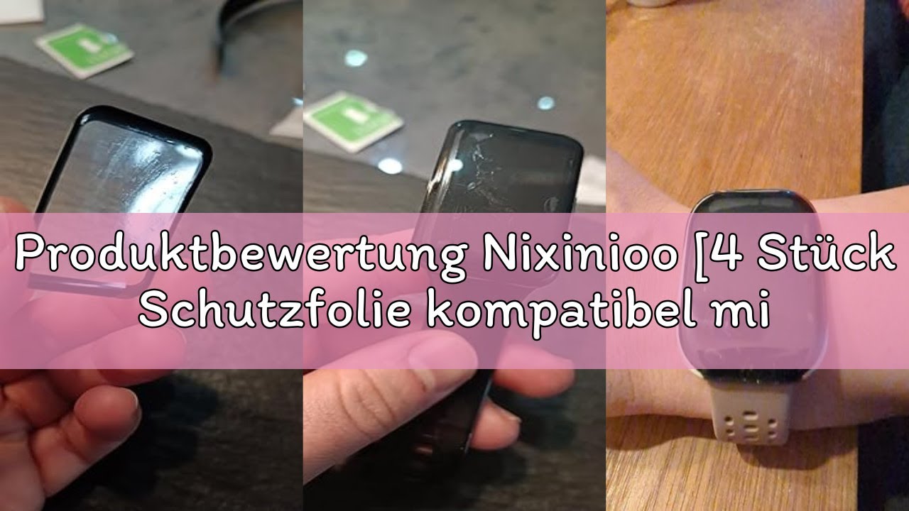 Produktbewertung Nixinioo [4 Stück Schutzfolie kompatibel mit Amazfit Bip 6 Smart Watch 46mm, HD Kla