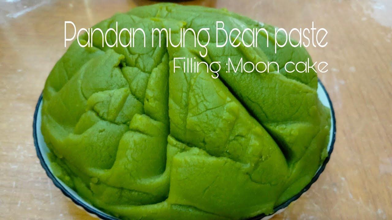 PANDAN MUNG BEAN PASTE FILLING  Moon Cake| 班蘭綠豆沙| Tausa Pandan