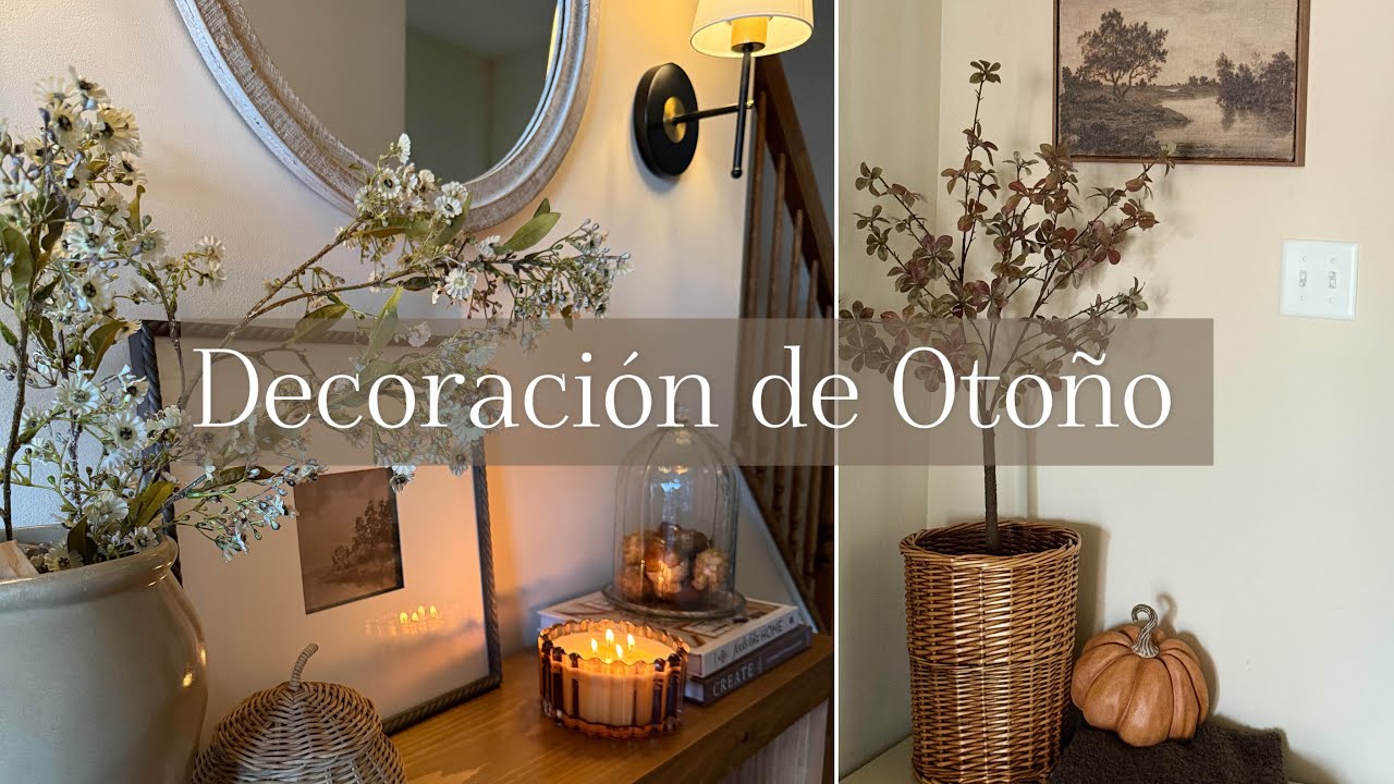 Cómo decorar el recibidor para Otoño 🍂 | Ideas simples y acogedoras | Entryway Fall Decor