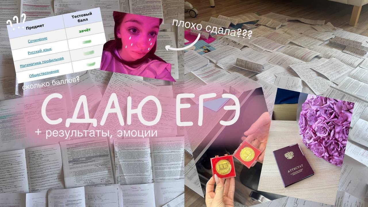 СДАЮ ЕГЭ + результаты, эмоции // русский язык, профмат, общество