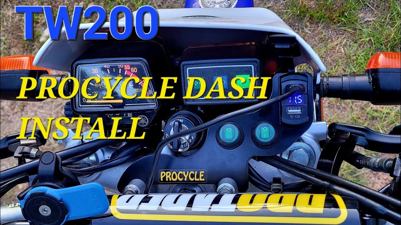 TW200 Procycle Dash Install and Review