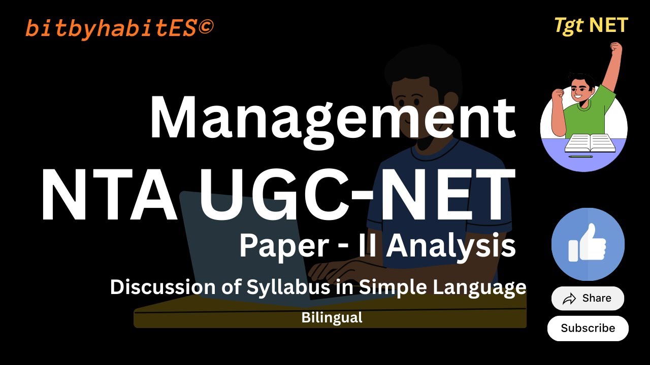 UGC NET Paper 2 Management Analysis| BitByHabit ES