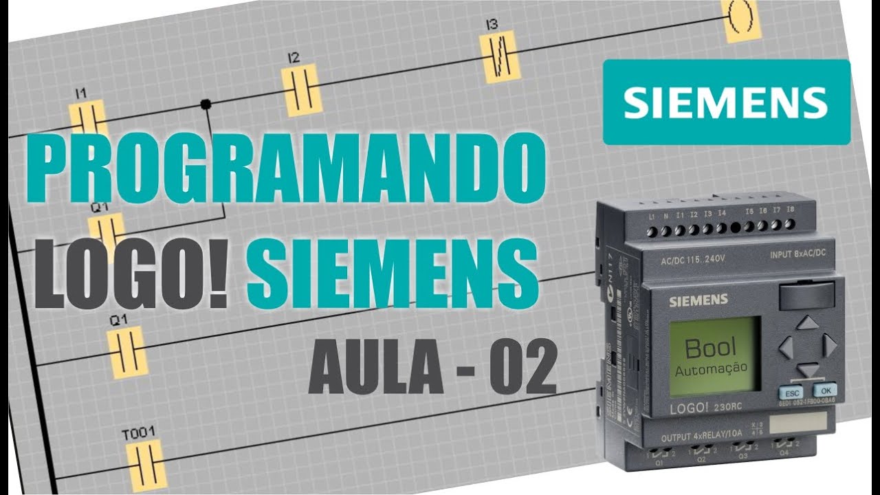 Vídeo Aula CLP LOGO! Siemens Aula 02 - Exemplo Partida Direta