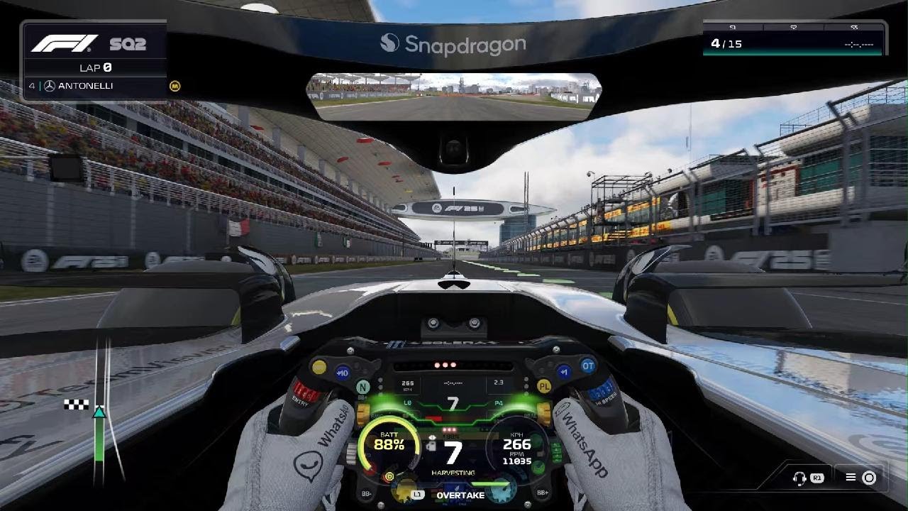 Huge Crash F1 25 KimiAntoneli careers mode Mercedes