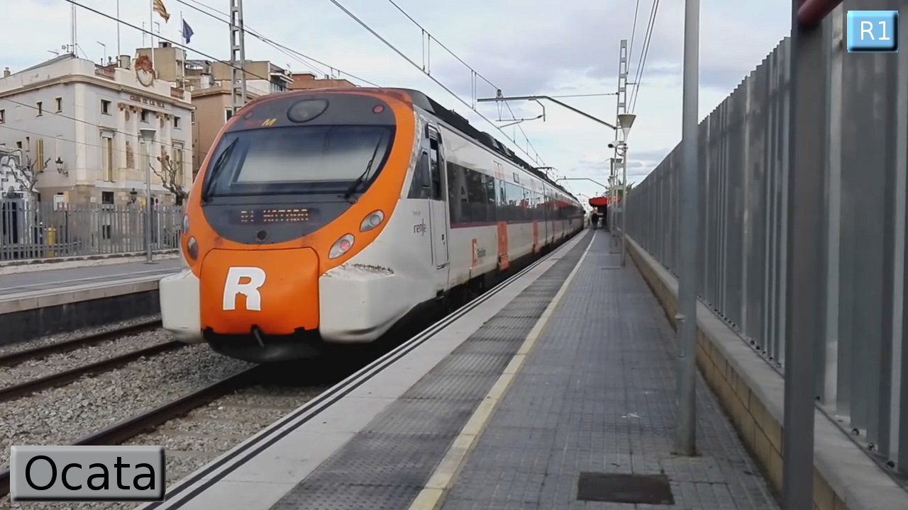 Rodalies Барселона : Ocata R1 ( Renfe Civia - 447 )