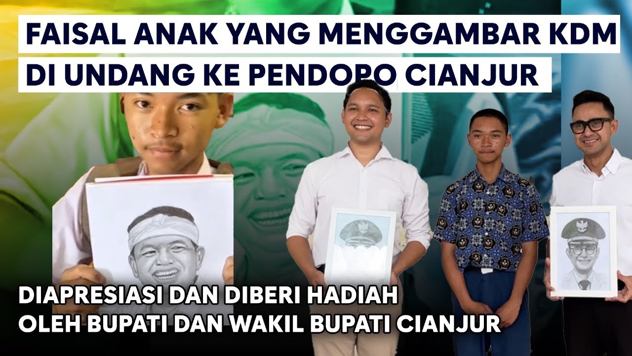 MENGGAMBAR KDM SISWA SMPN 1 CIPANAS DIUNDANG KE PENDOPO OLEH BUPATI DAN WAKIL BUPATI CIANJUR #kdm