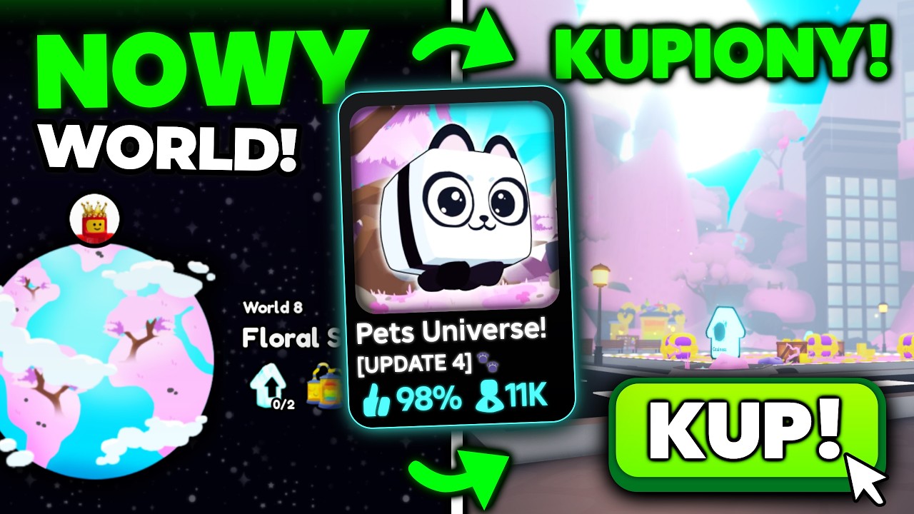 NOWY UPDATE DODAŁ NOWY WORLD i WIĘCEJ w PETS UNIVERSE! 😺