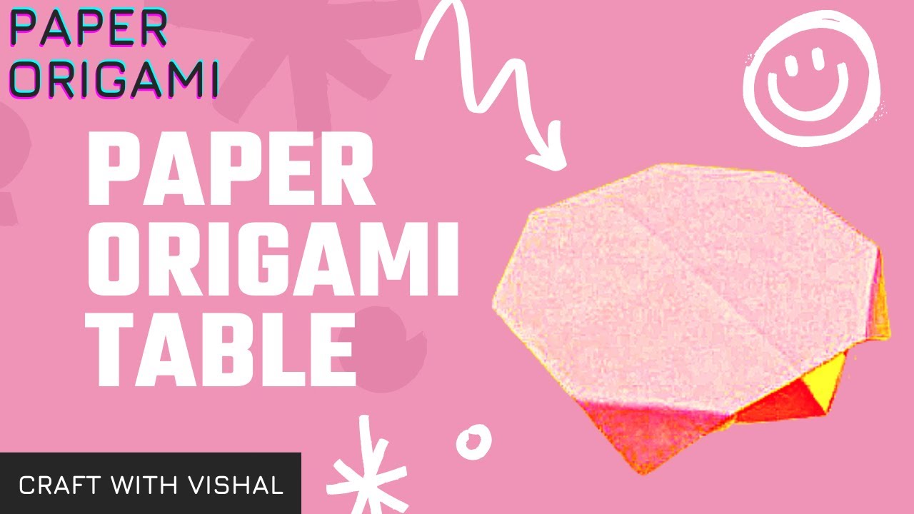 How To Fold Paper Table || How To Make Origami Table || dIY paper TABLE