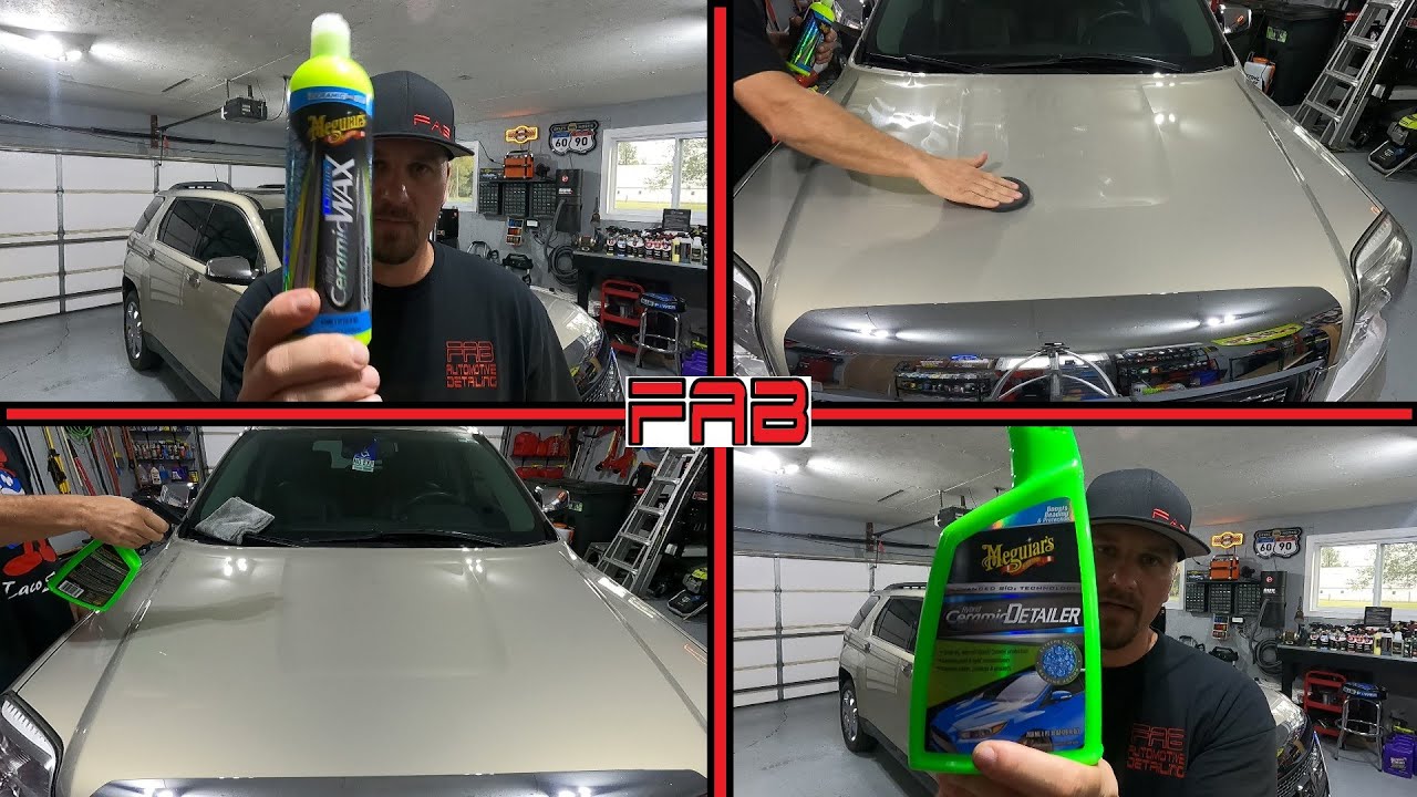First Time Using Meguiar's Ceramic Liquid Wax and Ceramic Detailer! I'm Impressed