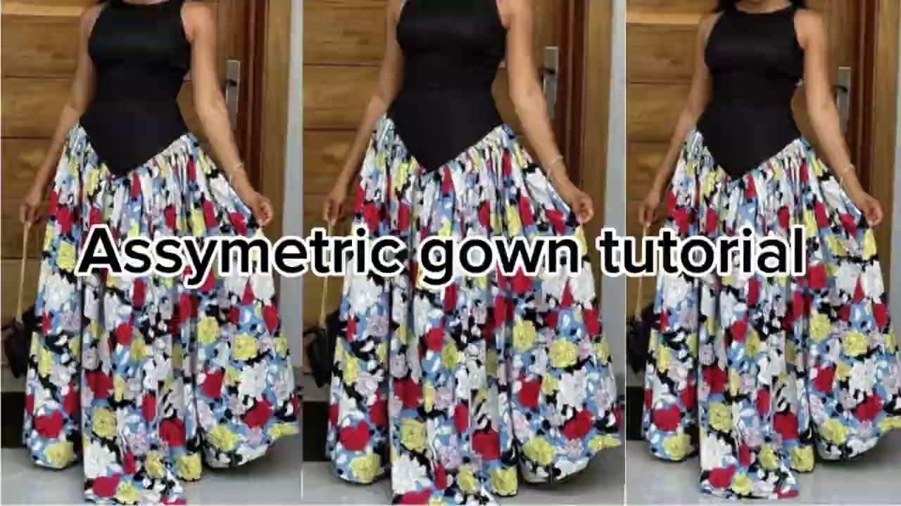 Asymmetric gown tutorial