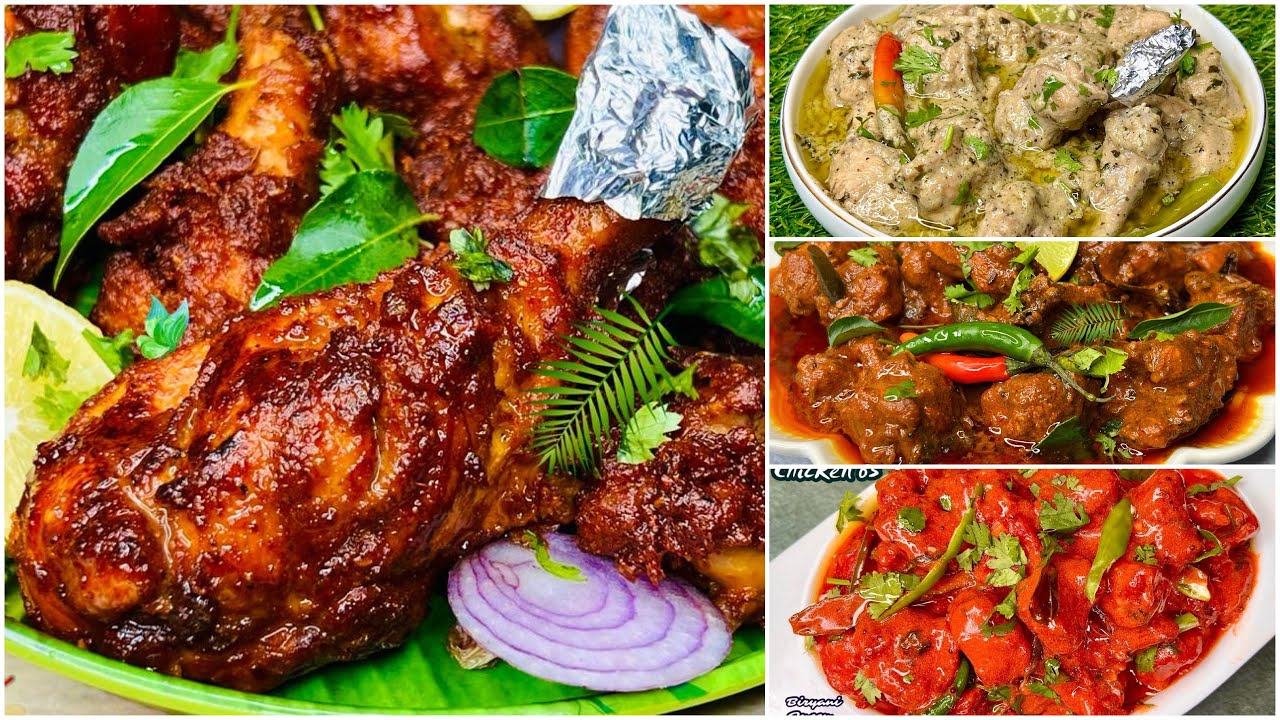 PARTY SPECIAL- Hyderabadi Chicken 65 | Kohinoor Chicken Kabab | Achari Murgh | Makhni Pepper Chicken