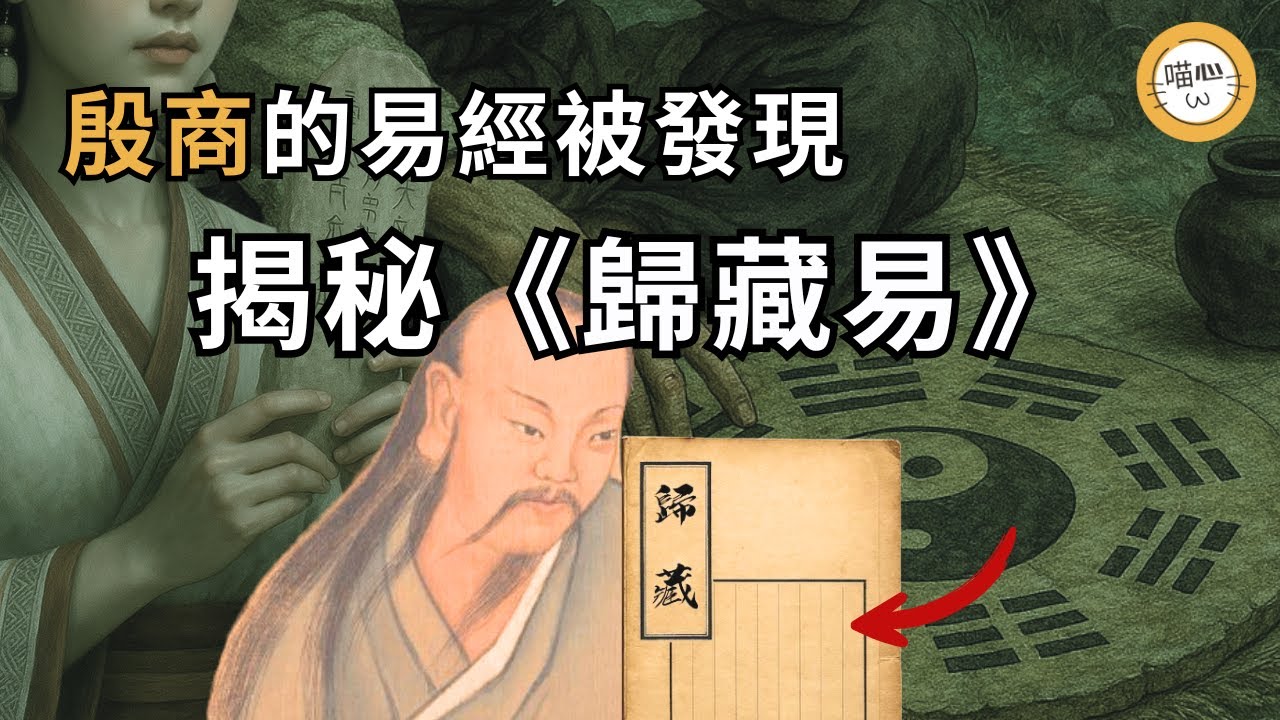 商朝易經《歸藏》從千年古墓中震撼出世，這本曾失傳的易經揭秘了什麼上古訊息？對比《周易》有什麼發現？三本易經的關係有新解！傳世本《歸藏》和秦簡《歸藏》？易經為什麼不是迷信？| 喵心揭秘 #歸藏 #易經