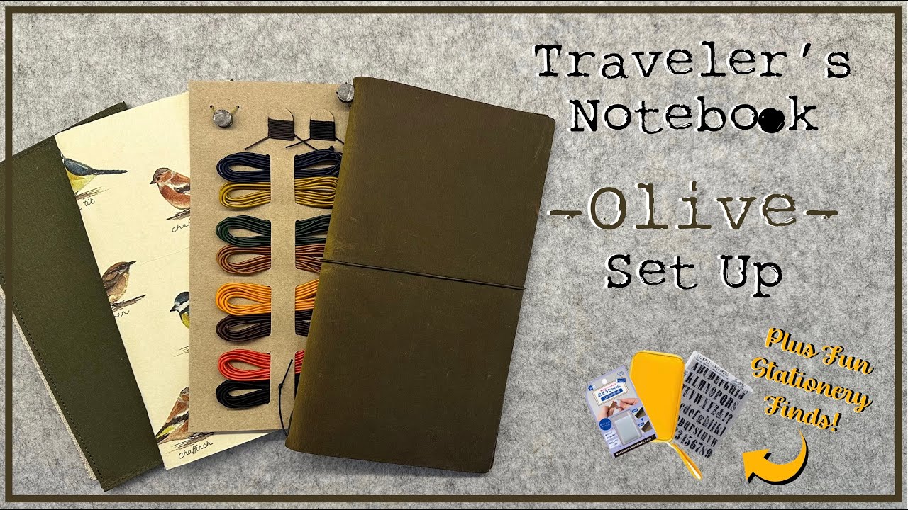 Olive Traveler's Notebook Set Up + Fun Stationery Finds! | June'23 