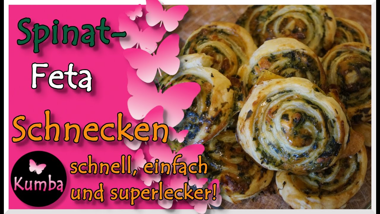 Spinat-Feta Schnecken (schnell, einfach und superlecker!)