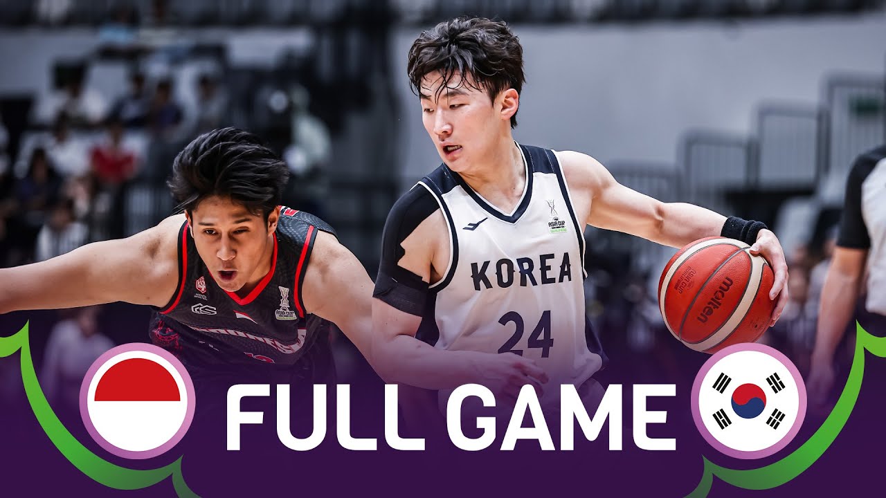 Indonesia v Korea | Full Basketball Game | FIBA Asia Cup 2025 Qualifiers