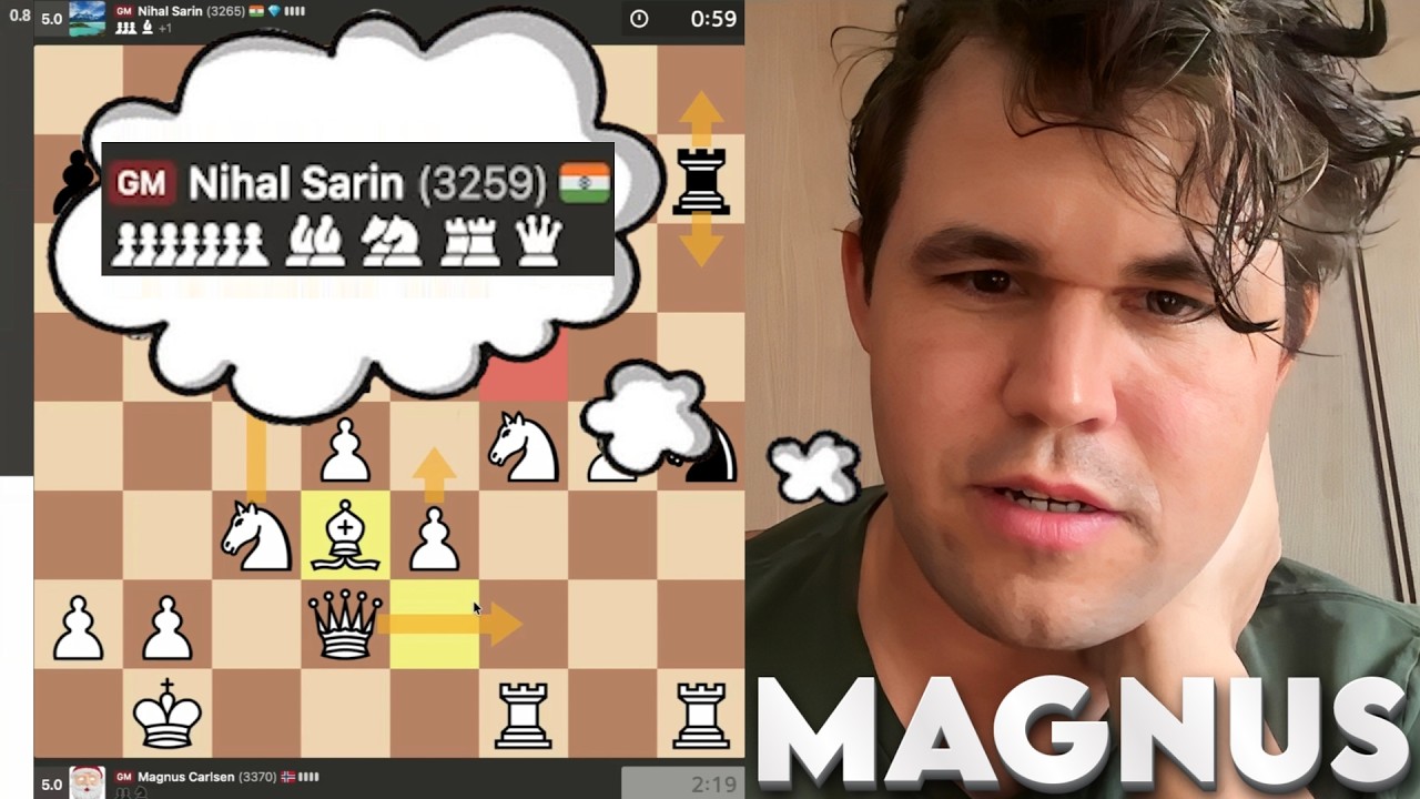 TITLED TUESDAY! GM Magnus Carlsen vs GM Nihal Sarin