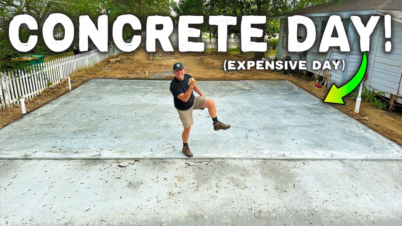 Pouring the MOST EXPENSIVE Garage Slab in Texas!! + Price Breakdown