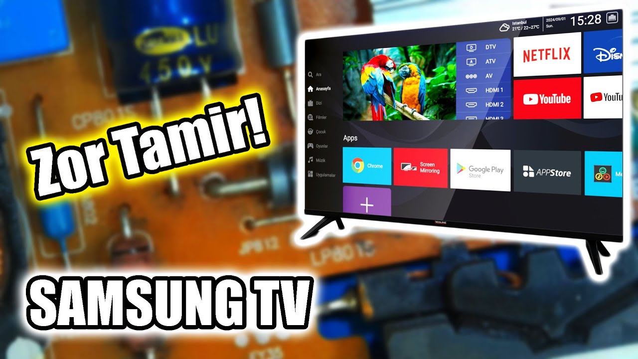 Bu İşin Adı Karanlıkta Yolunu Bulmak! Zor Bir Tamir Oldu. Samsung TV Power
