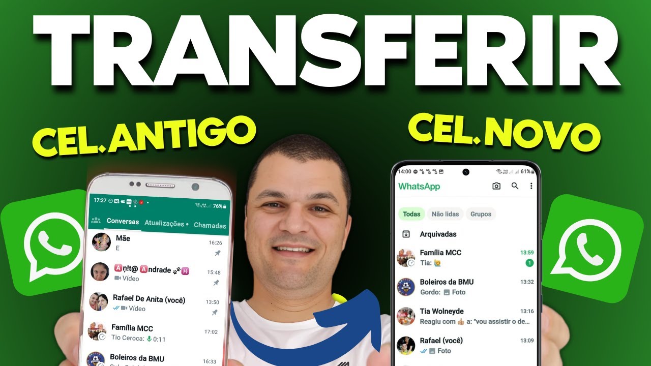 COMO FAZER O BACKUP E TRANSFERIR AS CONVERSAS E ARQUIVOS DO WHATSAPP PARA OUTRO CELULAR ANDROID