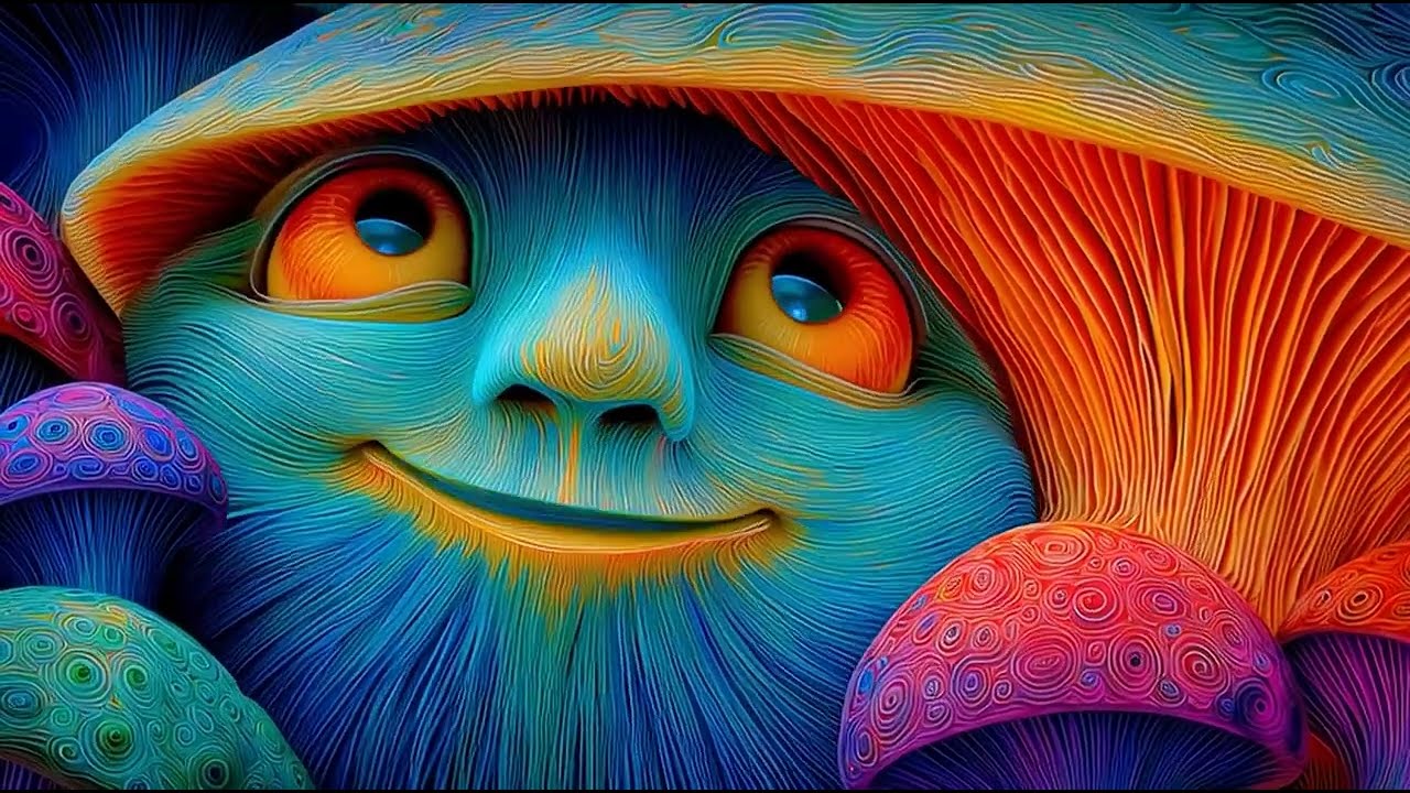 Mushrooms - Psychedelic Art & Animation