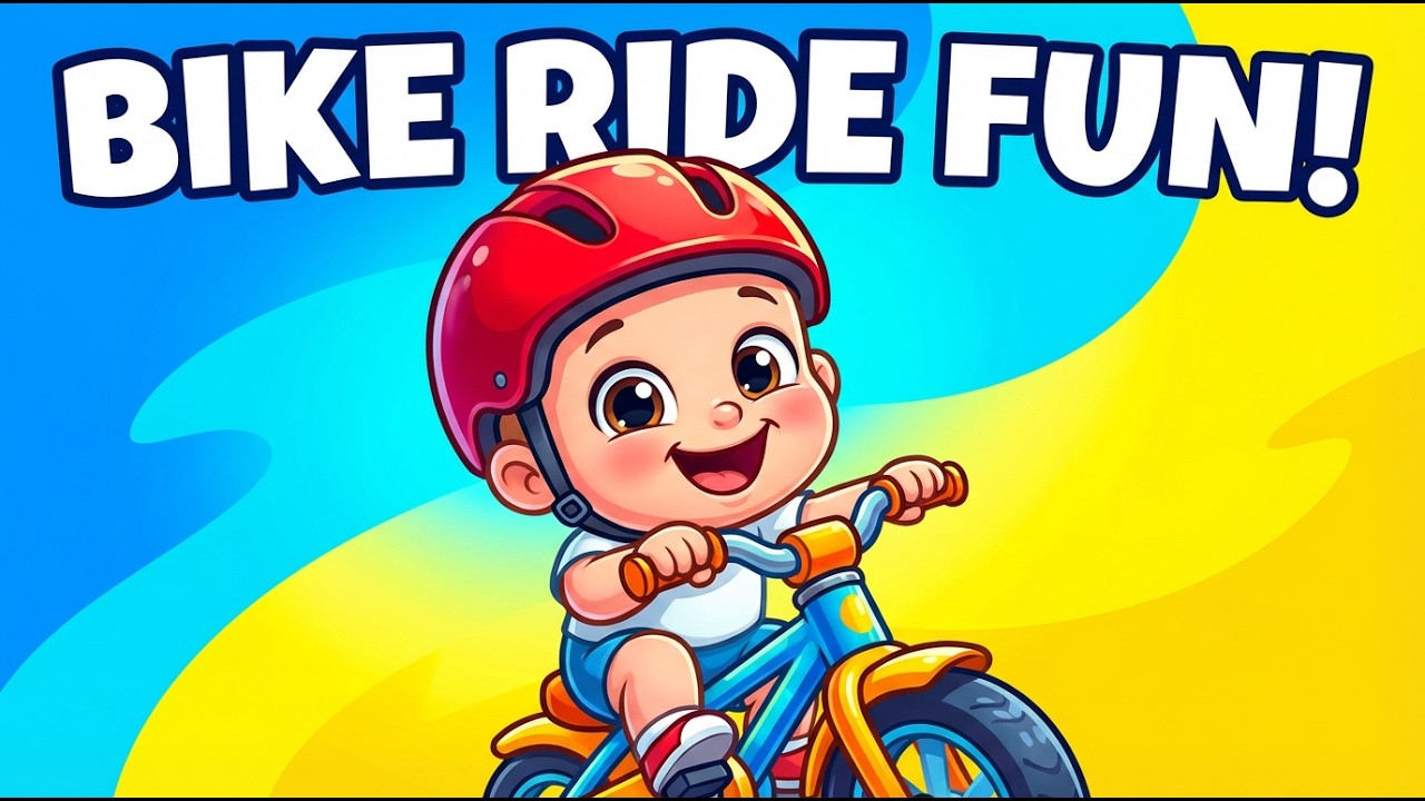 Little Baby Rides the Bicycle 🚲👶 | Fun Kids Bike Song | Toddler Learning Nursery Rhyme
