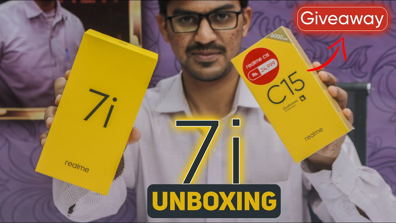 Realme 7i Unboxing in Pakistan + Giveaway | 64MP Quad Camera | 90Hz Display | 5000 mAh Battery