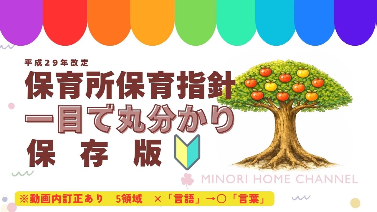 【保育士試験対策】保育所保育指針を図解でスッキリ完全整理｜全体像が一目で分かる