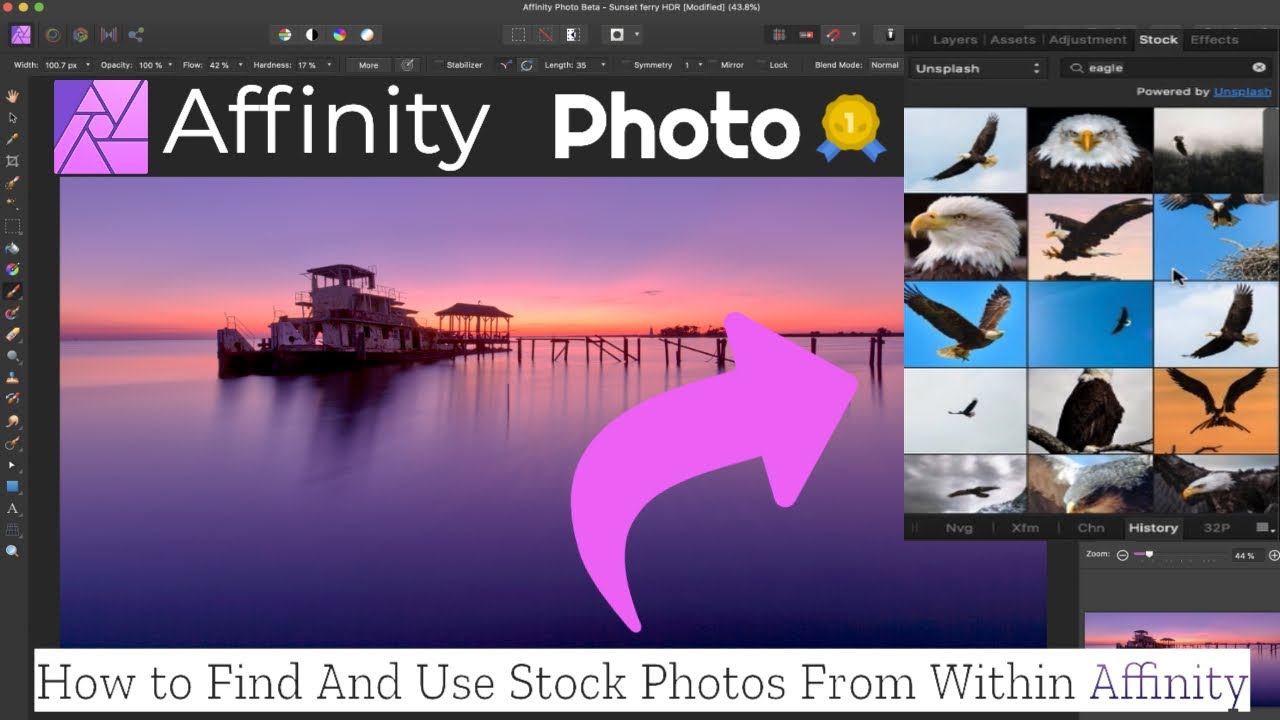 Получите доступ к фото изнутри Affinity Photo
