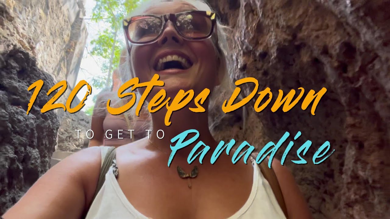 Walk Down 120 cliff edge steps to This Tropical Paradise Beach - Padang Padang Bali | Island🏝️ Vibes