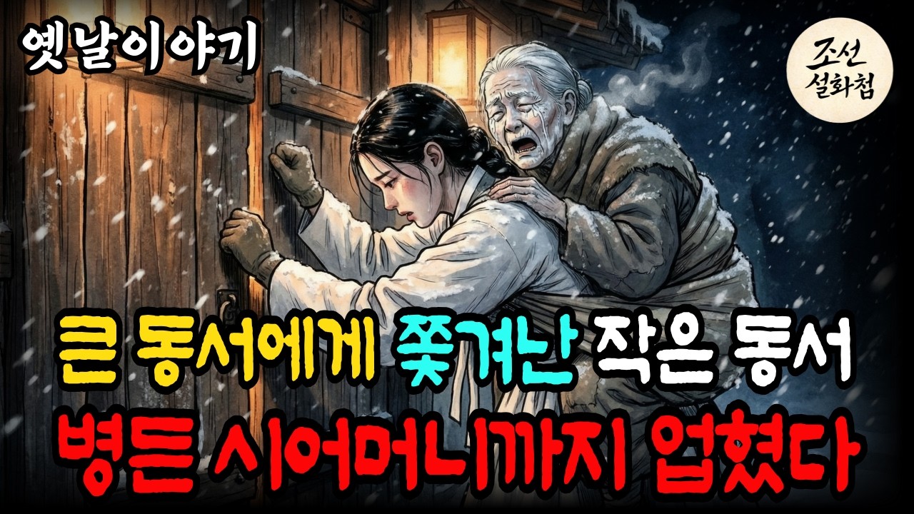 큰 동서에게 쫓겨난 작은 동서, 병든 시어머니까지 업혔다.#잠잘때듣는 #옛날이야기 #오디오북 #감동실화 #효도 #korean