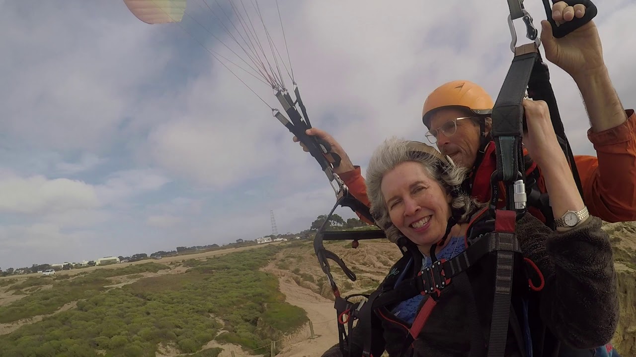Charlie and Kay's tandem flight.