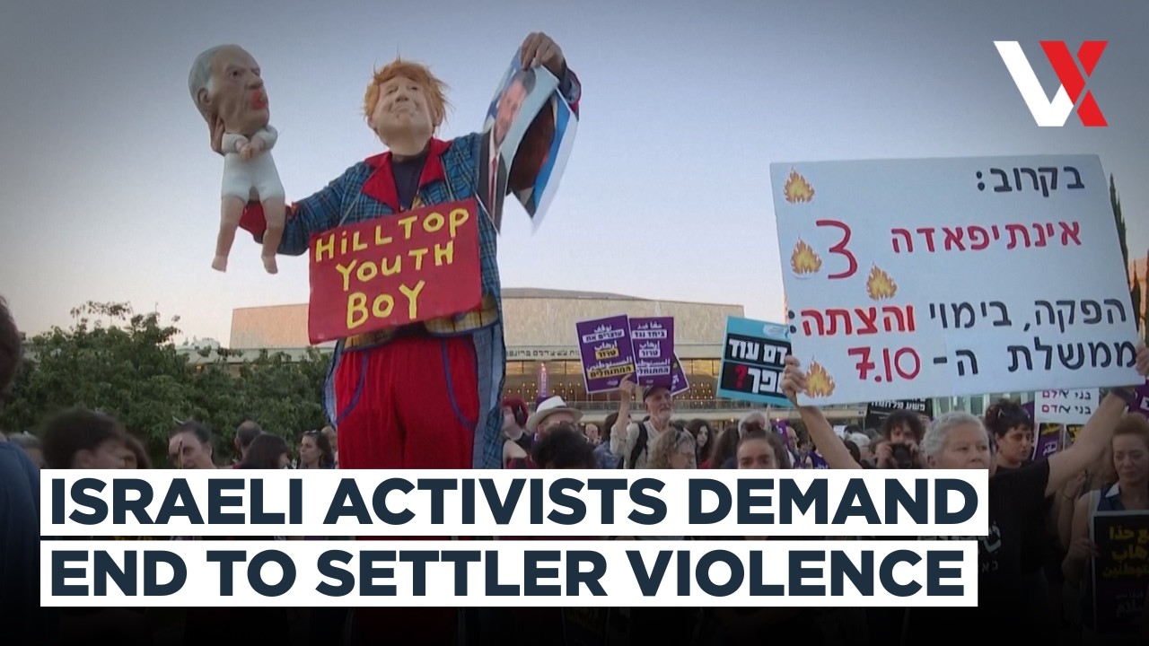 Israeli Police Clash with Protesters At Tel Aviv Rally Against Settler Violence | VERTEX