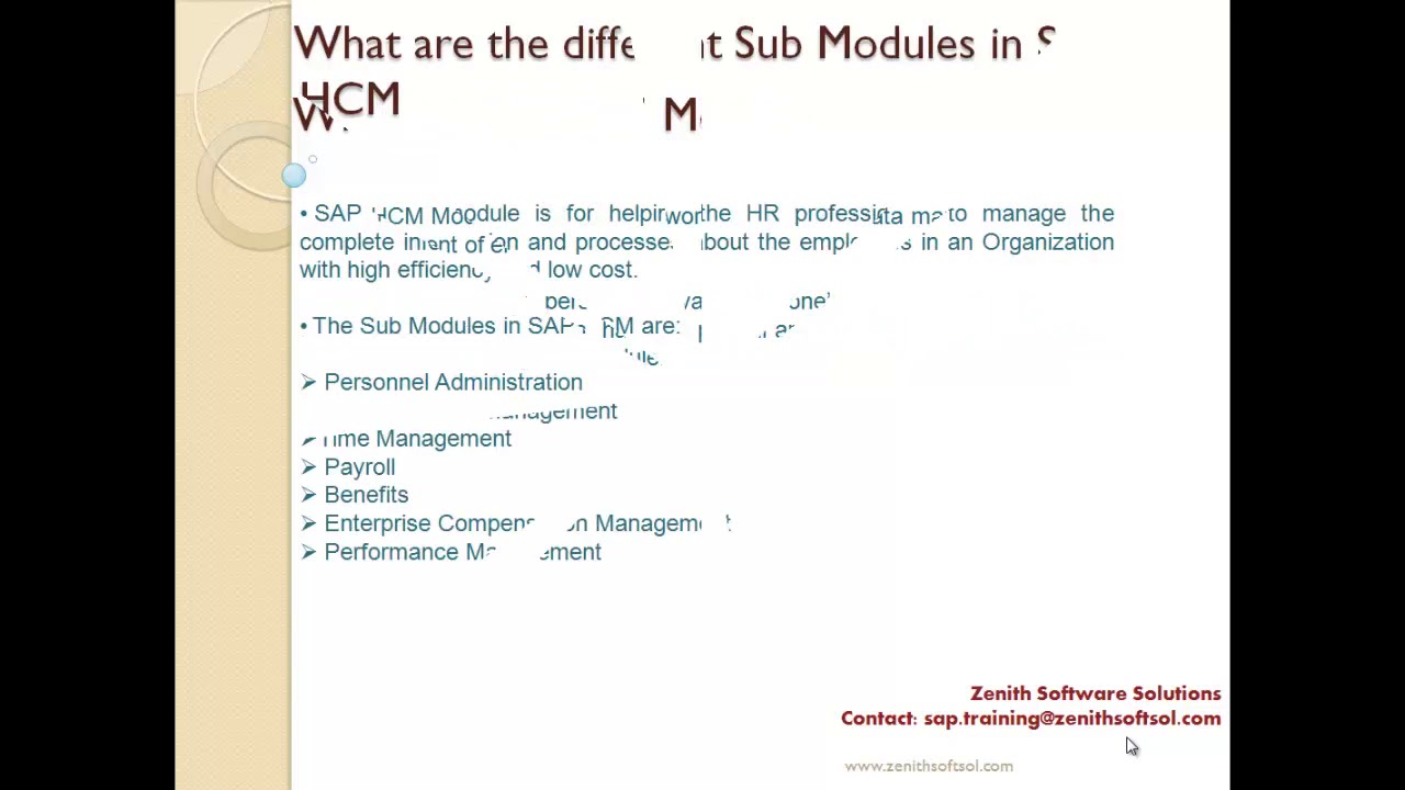 SAP HCM Introduction