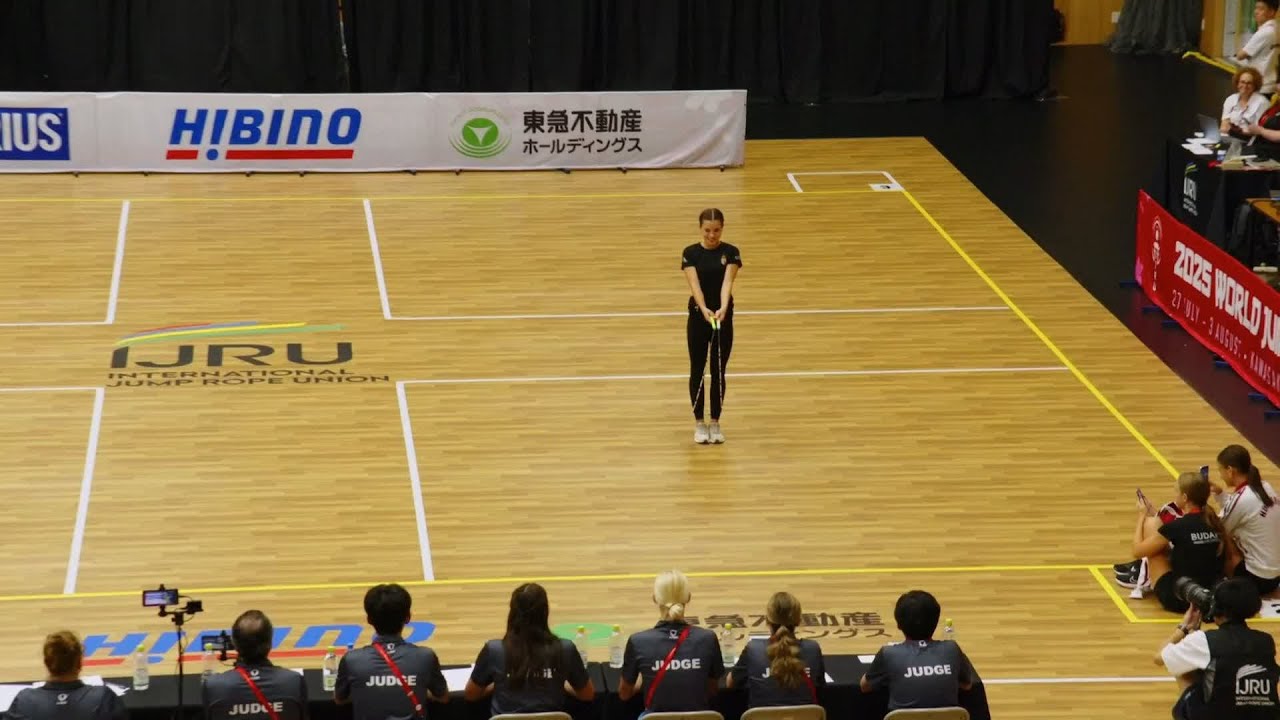 Hungary&rsquo;s Lotti Nagy Single Rope Freestyle routine