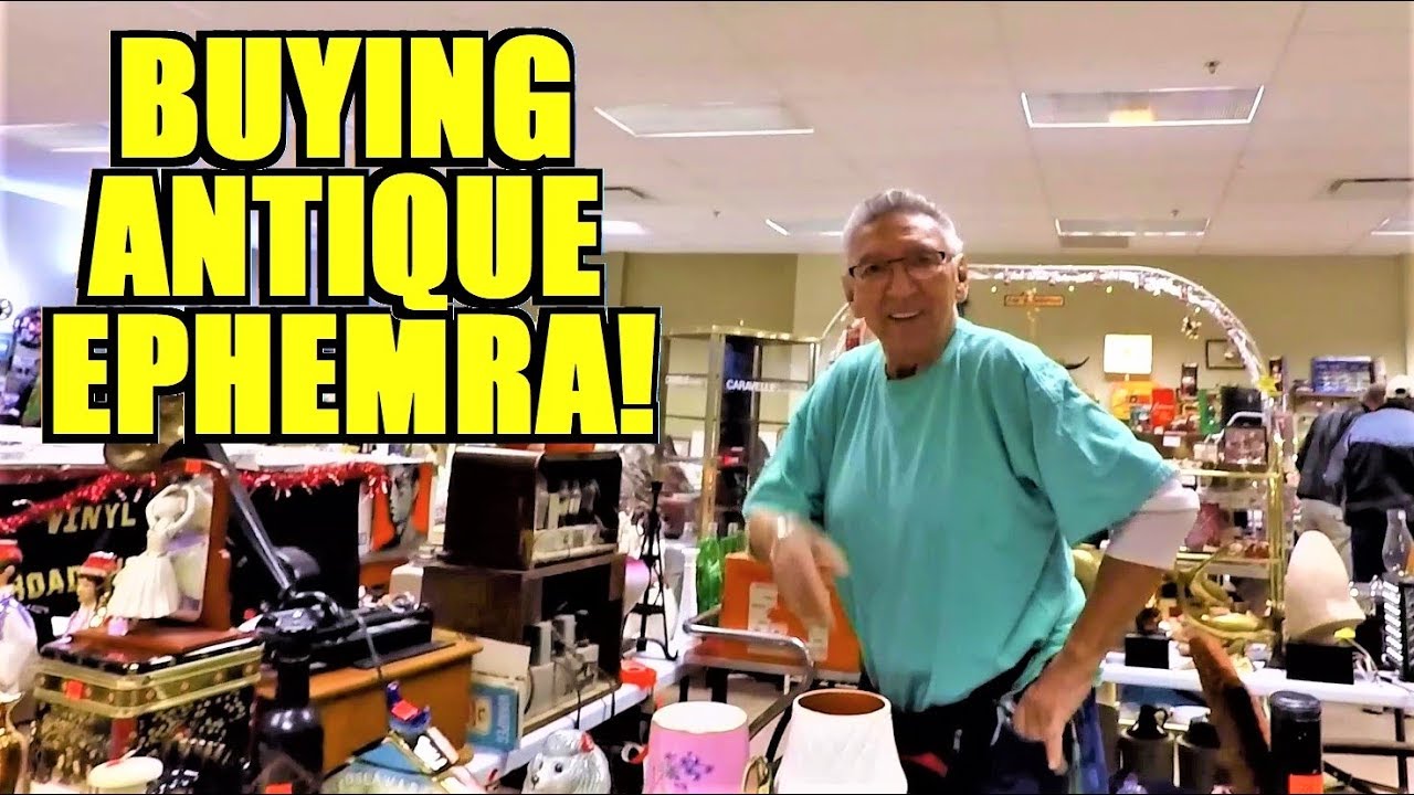 Ep36: WE MEET ROY AND HIS EPHEMERA! - The ORIGINAL GoPro Antique Picking Vlog!