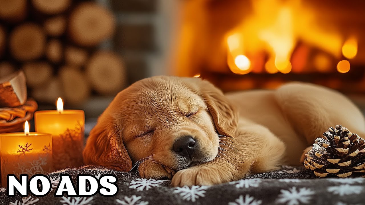 🐶12 Hours Of Dog Calming Music ❄️Cozy Winter Atmosphere 🎵Gentle Anxiety Relief Sounds No Ads