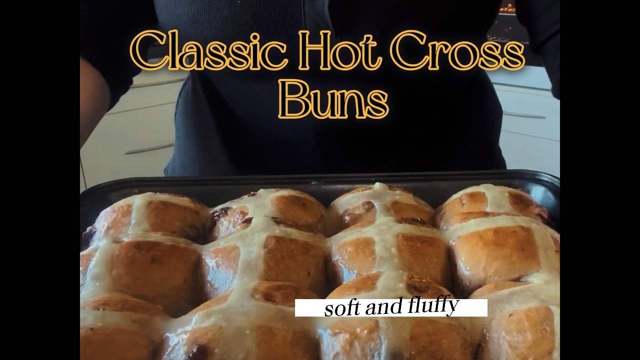 Classic Hot Cross Buns, so soft and fluffy.