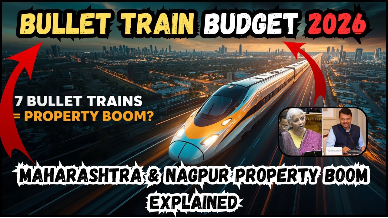 7 Bullet Train Corridors Announced 🚄 | Maharashtra & Nagpur Property Boom Explained