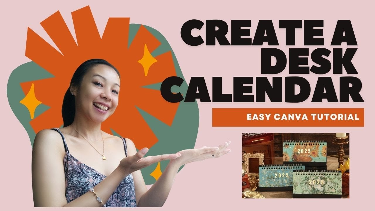 Design a STUNNING Desk Calendar in MINUTES with Canva!
