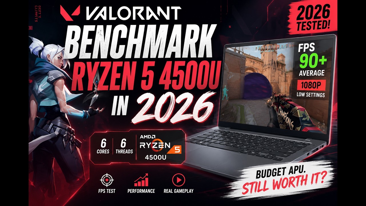 2026 | Valorant on Ryzen 5 4500U Vega 6 Gameplay Benchmark Test