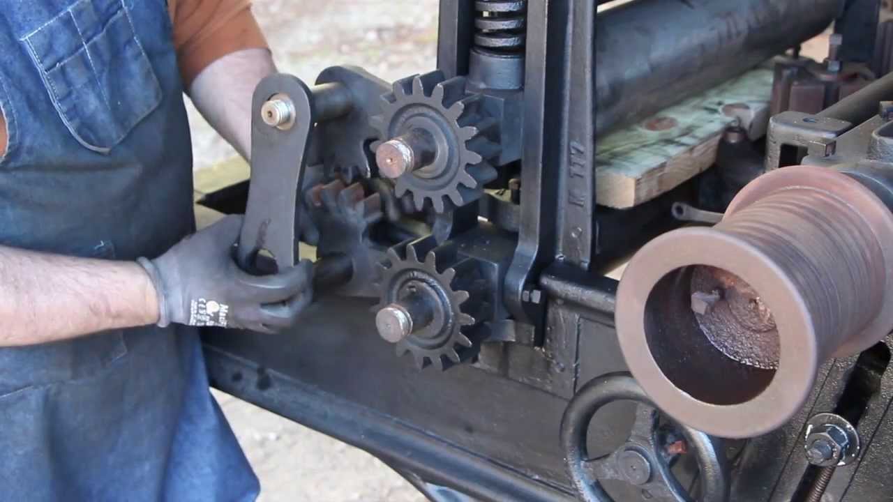 Assembly and Installation of the Feed Roller Assembly on the J. A. Vance Planer/Matcher
