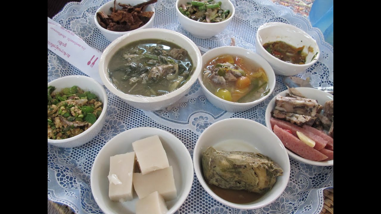 Traditional Lao Food Dishes, Vientiane, Laos