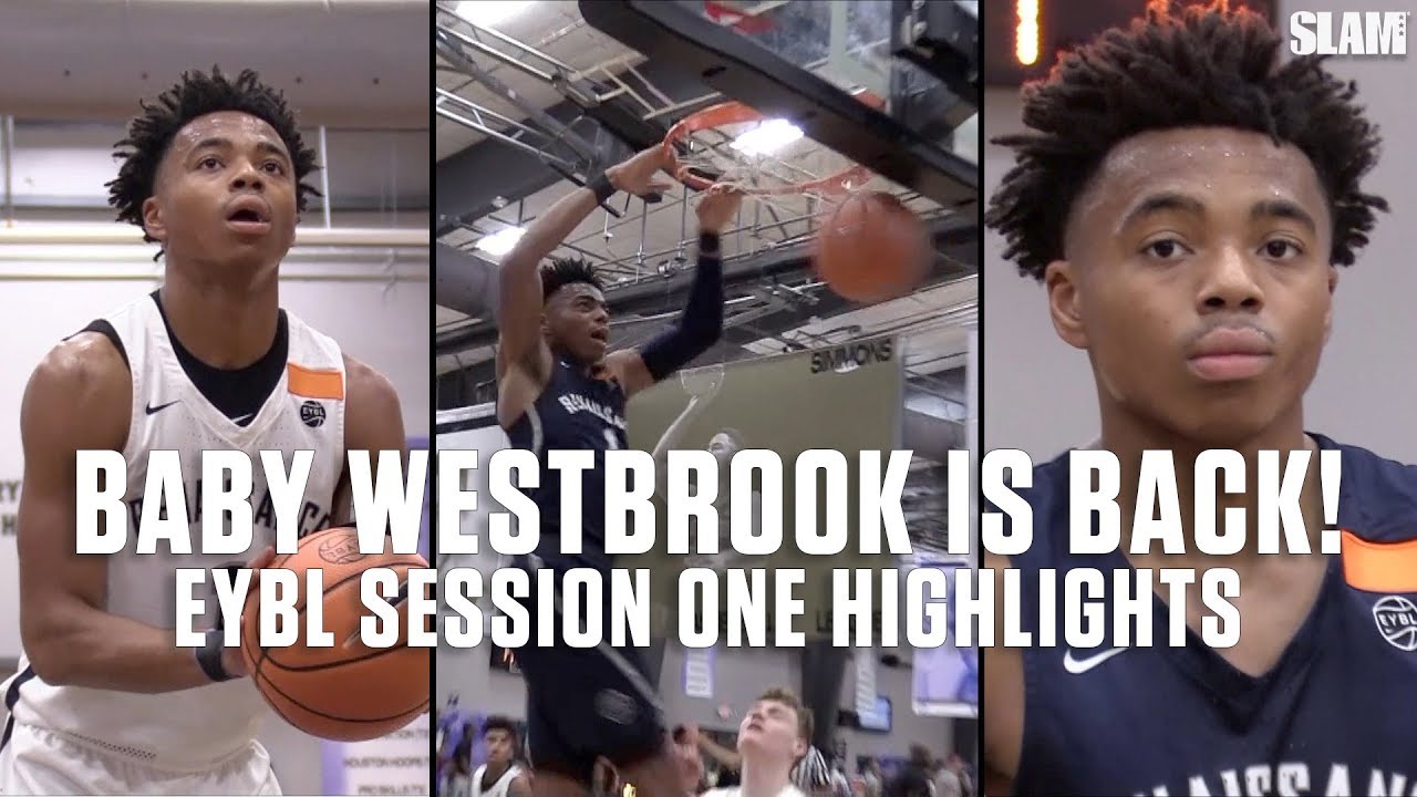 5-Star Jalen Lecque is the MOST ATHLETIC Player in High School! EYBL Session | SLAM Highlights