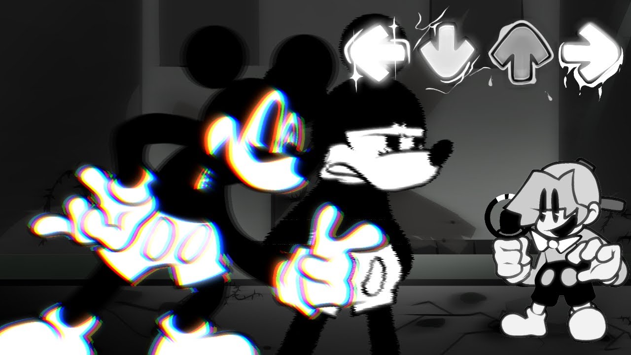 Friday Night Funkin': FUNKIN.AVI | VS Mickey.AVI | FNF Mod - Lunacy Song