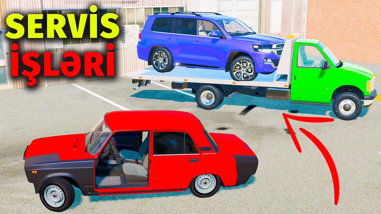 Bağban Servisdə Land Cruiser Çapılmış Vaz 2107 | BeamNG.Drive | Maşın Oyunları | #sahmarehmedov