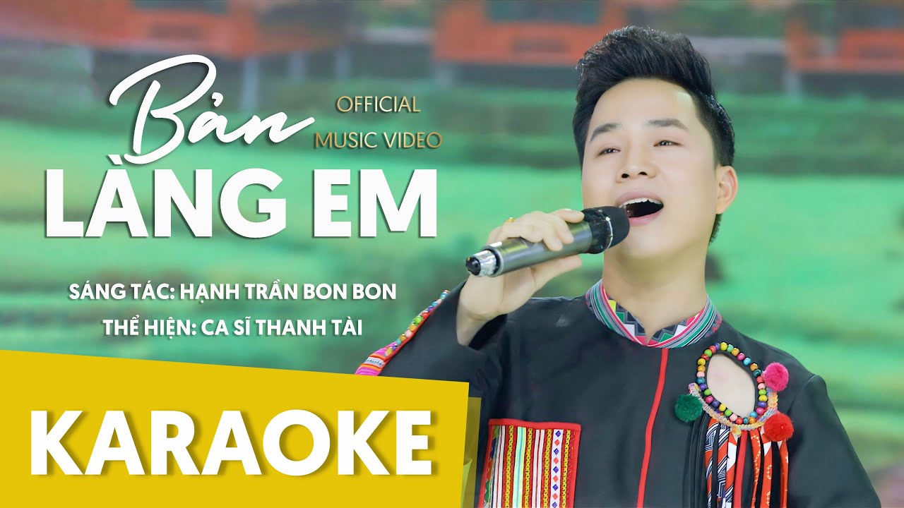 [KARAOKE] BẢN L&Agrave;NG EM - THANH T&Agrave;I || Beat Chuẩn