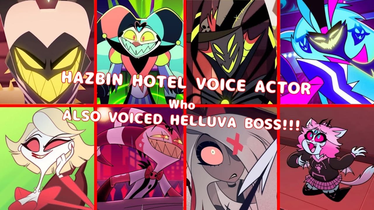 Every Hazbin Hotel Voice Actor Who Also Voiced Helluva Boss Characters!!