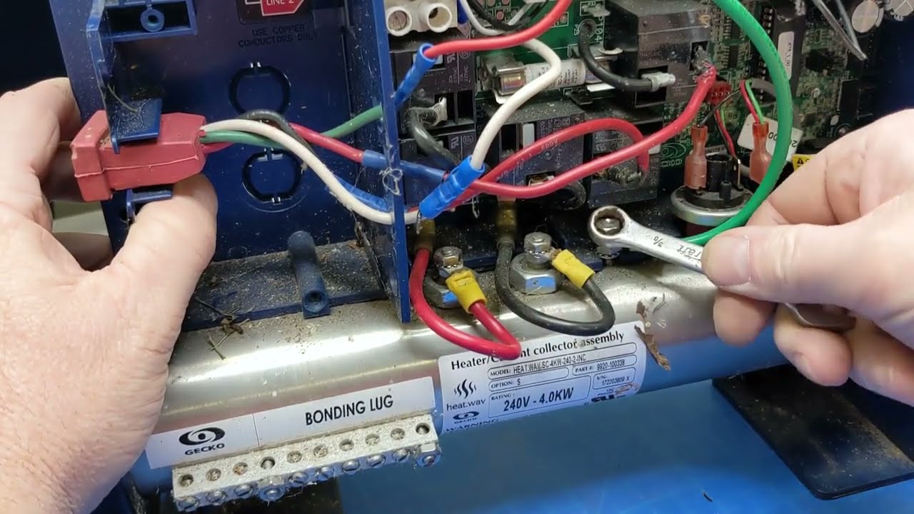 Как снять трубку нагревателя гидромассажной ванны Gecko